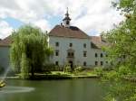 Spittal an der Drau, Roter Turm von Schloss Rothenthurn, erbaut 1478, heute im Besitz der Familie Pereira-Arnstein (18.05.2013)