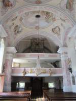 Dellach im Drautal, Orgelempore von 1818 der Pfarrkirche St.