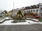 Marktplatz von Hellmonsdt im oberen Mhlviertel (06.04.2013)