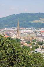 Blick vom Freinberg ber Linz (23.6.2014)