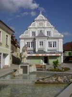 Krieglach, Brunnen am Hauptplatz (17.08.2013)