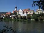 Frohnleiten, Altstadt mit Maria Himmelfahrt Kirche (18.08.2013)