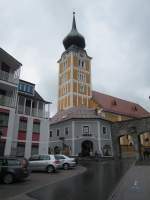 Schladming, Salzburger Tor und Pfarrkirche St.