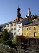Murau, Altstadt mit altem Rathaus und St.