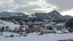 Das tief verschneite Brixlegg im Tiroler Unterinntal am 14.1.2012.