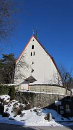 Die Pfarrkirche in Mehrn (Brixlegg) am 15.1.2012.