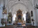 Flie, barocke Altre der Maria Himmelfahrtkirche, Hochaltar von Josef Pfandler (28.04.2013)