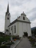 Sillian im Hochpustertal, Pfarrkirche Maria Himmelfahrt, erbaut bis 1326, barockisiert 1759 durch Architekt Josef Adam Mlck (18.09.2014)