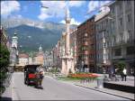 Die Innenstadt von Innsbruck im Juli 2004.