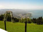 Vom 1064 Meter hohen Pfnder hat man einen tollen Blick ber den Bodensee und Bregenz