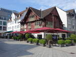 Dornbirn, das Rote Haus ist das Wahrzeichen Dornbirns und stammt aus dem Jahr 1639 (03.06.2021)