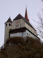 Rankweil, Liebfrauenbergkirche, erbaut ab 1470 mit Kirchhof und Wehrmauern (17.03.2013)