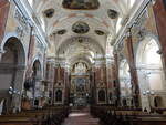 Wien, barocker Innenraum der Schottenkirche, Gemlde von Joachim von Sandrart und Tobias Pock (20.04.2019)