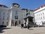 Wien, Hofbibliothek mit Prunksaal am Josefsplatz (20.04.2019)