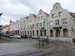 Lidzbark Warminski / Heilsberg, Giebelhuser am Plac Wolnosci (03.08.2021)
