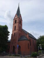 Olsztyn / Allenstein, neugotische evangelische Erlserkirche, erbaut von 1876 bis 1877 (05.08.2021)