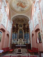Trzemeszno / Tremessen, Hochaltar in der barocken Stiftskirche St.