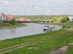 Blick von der Brcke auf der Wyszyńskiego in Poznań, (Posen)  am 30.