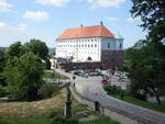 Sandomierz, Schloss, erbaut 1362 von Kasimir dem Groen, 1525 umgestaltet im Stil der Renaissance (18.06.2021)
