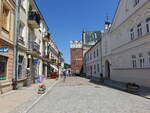 Sandomierz, Blick in die Opatowska Strae mit Hl.