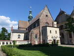Wachock, Klosterkirche zu Unseren Lieben Frau, dreischiffige Basilika, erbaut von 1218 bis 1239 (18.06.2021)