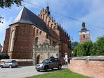 Biecz, Kollegiatskirche, erbaut ab 1480, Glockenturm aus dem 15.