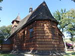 Binarowa, Holzkirche des Erzengel Michael, erbaut um 1500 (03.09.2020)