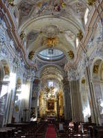 Krakau, barocker Innenraum der Universittskirche St.