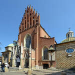 Die Dominikanerbasilika in Krakau wurde nach einem Brand im Jahre 1850 wieder aufgebaut.