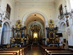 Tuchow, barocker Innenraum der Klosterkirche Maria Himmelfahrt (03.09.2020)