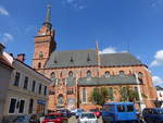 Tarnow, Kathedrale Maria Geburt, einschiffige Backsteinkirche, erbaut im 14.