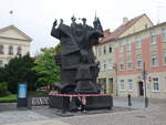 Bydgoszcz / Bromberg, Anti Faschisten Denkmal am Stary Rynek (06.08.2021)