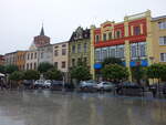 Brodnica / Strasburg an der Drewenz, Huser am Duzy Rynek Platz (06.08.2021)