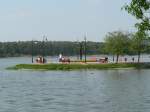 Kleine Ausflugshalbinsel am See in Wolsztyn.