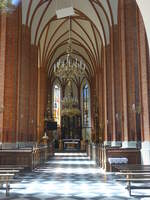 Garbow, neugotischer Innenraum der Pfarrkirche Verklrung des Herrn (15.06.2021)