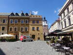 Lublin, historische Huser am Hauptplatz Rynek (15.06.2021)