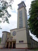 Tomaszow Lubelski, Herz Jesu Kirche, erbaut von 1935 bis 1949 (16.06.2021)
