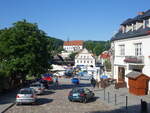 Kazimierz Dolny, Blick auf den Marktplatz Rynek in der Altstadt (15.06.2021)