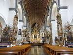 Pultusk, Renaissance Innenraum von Geiovanni Battista in der Stiftskirche Maria Verkndigung (05.08.2021)