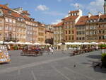 Warschau, Huser am Rynek Platz in der Altstadt Stare Miasto (01.07.2010)