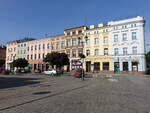 Zabkowice Slaskie / Frankenstein, Huserzeile am Rynek Platz (12.09.2021)