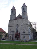 Lwowek Slaski / Lwenberg, Pfarrkirche Maria Himmelfahrt, erbaut um 1500 (11.09.2021)