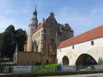 Olesnica / Oels, Piasten Schloss, erbaut von 1542 bis 1616 im Renaissancestil (15.09.2021)
