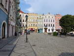 Swidnica / Schweidnitz, Huser und Neptunbrunnen am Rynek Platz (11.09.2021)