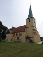 Mojecice / Mondschtz, Kirche der Heiligen Jungfrau Maria vom Rosenkranz, erbaut im 15.