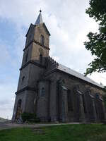 Szklarska Poreba / Schreiberhau, Pfarrkirche Unbeflecktes Herz Marias, erbaut 1755, neugotischer Umbau 1817 (11.09.2021)