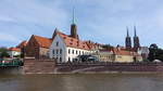 Breslau / Wroclaw, Ausblick auf die Dominsel mit St.