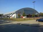 Sporthalle des europischen Volleyballspitzenklubs ZAKSA Kandrzin-Cosel (Kedzierzyn-Kozle) im Sommer 2010 im Ortsteil Azoty.
