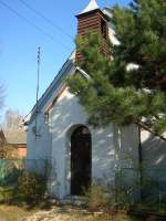  Sterbeglocke  (diese wurde typischerweise beim Tod eines Oberschlesiers in den Drfern frher - heute nur noch selten in wenigen Drfern - gelutet) an einem Haus im Ortsteil Klodnitz-Zabinietz (1936