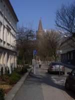 Blick auf den Piastenturm in Oppeln (Opole) im Winter 2011.